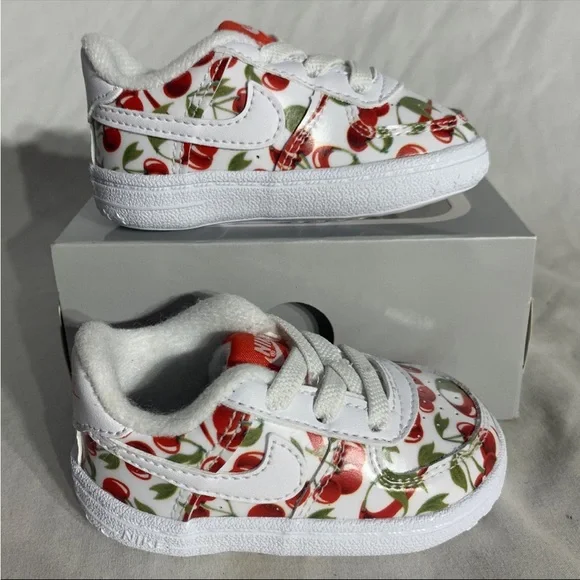 Nike Air Force 1 Crib SE Sneakers Limited Edition Cherries Infant Unisex 2C/3C - Picture 6 of 6
